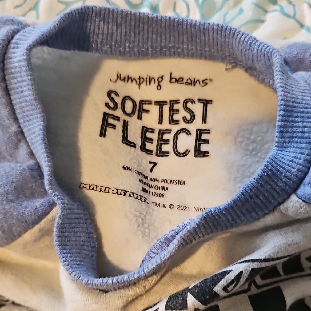 Jumping Beans Mario Kart Blue and Gray Sweatshirt - Picture 3 of 3